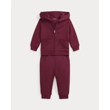 Picot Fleece Hoodie & Jogger Pant Set