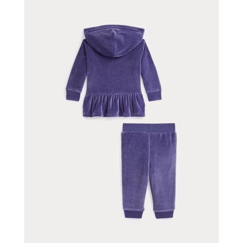 폴로 랄프로렌 Velour Hoodie & Jogger Pant Set