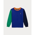 Color-Blocked Cotton Long-Sleeve Tee