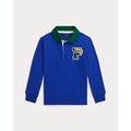 Cotton Jersey Letterman Rugby Shirt