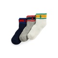 Striped Quarter-Length Sock 3-Pack