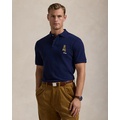 Classic Fit Dog-Embroidered Polo Shirt