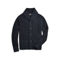 Cotton Shawl-Collar Cardigan