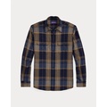 Plaid Wool-Cashmere Shirt