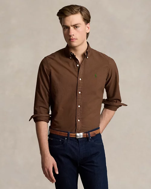 Classic Fit Garment-Dyed Oxford Shirt - All Fits