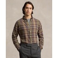 Classic Fit Plaid Brushed Flannel Shirt