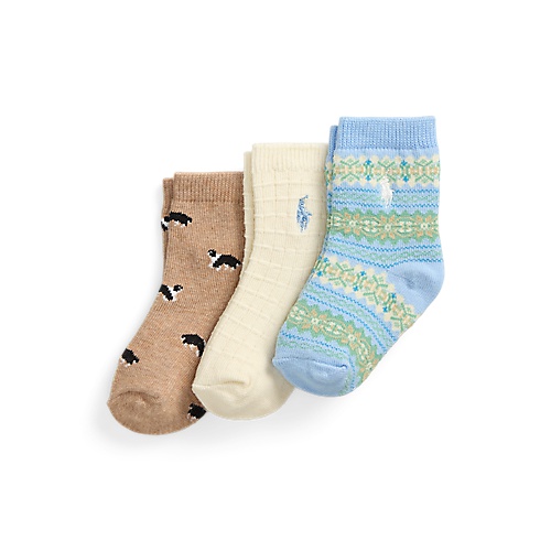 폴로 랄프로렌 Fair Isle Crew Sock 3-Pack