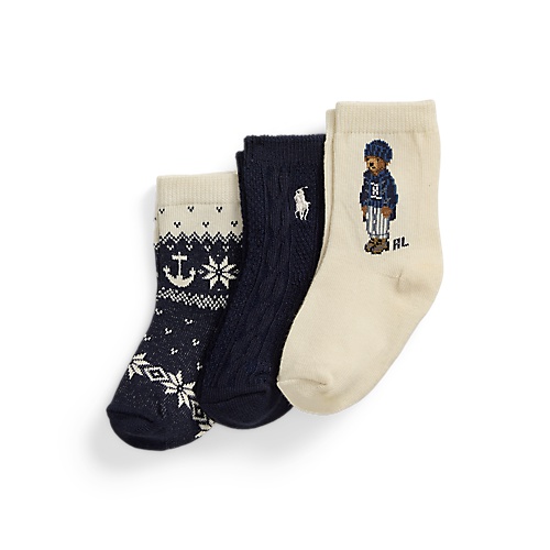 폴로 랄프로렌 Polo Bear Crew Sock 3-Pack