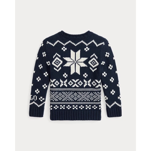 폴로 랄프로렌 Snowflake Cotton-Blend Sweater