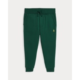 Plaid-Trim Fleece Jogger Pant