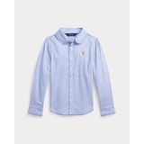 Ruffled Cotton Oxford Shirt