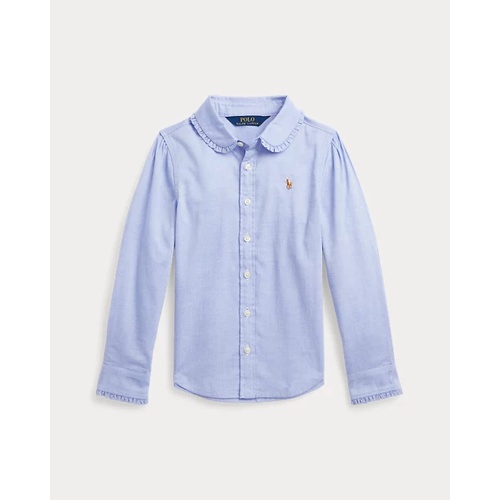 폴로 랄프로렌 Ruffled Cotton Oxford Shirt