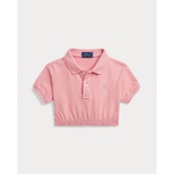 Stretch Mesh Boxy Polo Shirt