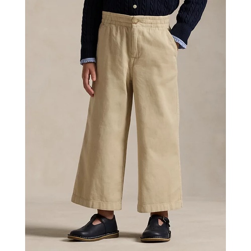 폴로 랄프로렌 Cotton Twill Wide-Leg Pant