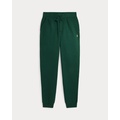 Plaid-Trim Fleece Jogger Pant