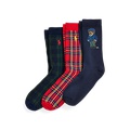 Polo Bear Crew Sock 3-Pack