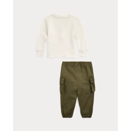 폴로 랄프로렌 Waffle Henley Shirt & Ripstop Cargo Pant