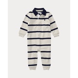 Striped Cotton Jersey Rugby Coverall