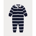 Striped Cotton Jersey Rugby Coverall