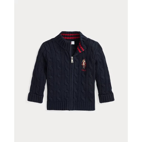 폴로 랄프로렌 Polo Bear Cotton Full-Zip Sweater