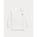 Waffle-Knit Cotton Long-Sleeve Tee