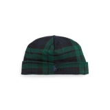 Plaid Cotton Interlock Beanie