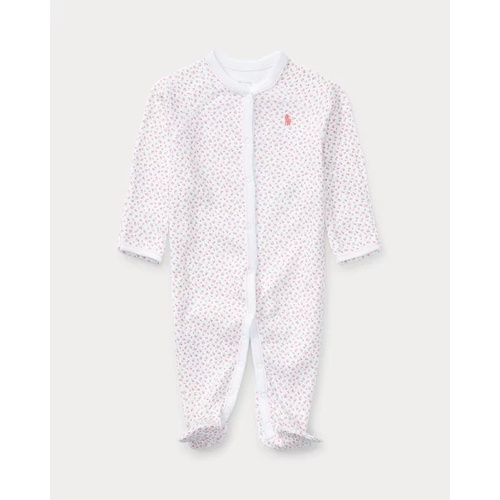 폴로 랄프로렌 Floral Cotton Footed Coverall