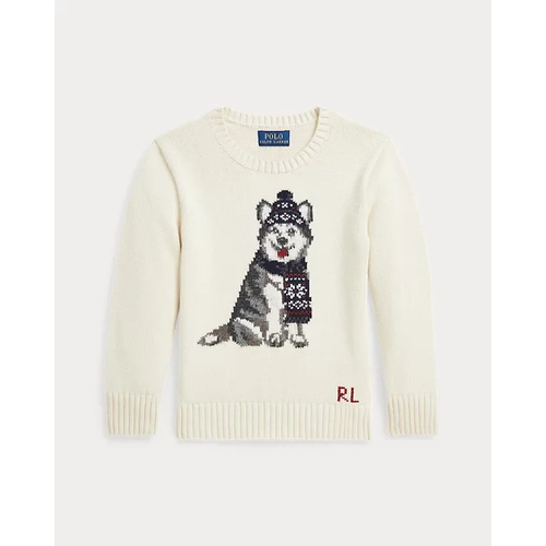 폴로 랄프로렌 Dog-Intarsia Crewneck Sweater