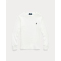 Waffle-Knit Cotton Long-Sleeve Tee