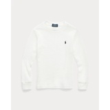 Waffle-Knit Cotton Long-Sleeve Tee