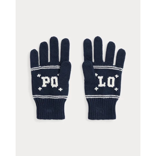 폴로 랄프로렌 Snowflake Cotton-Blend Glove