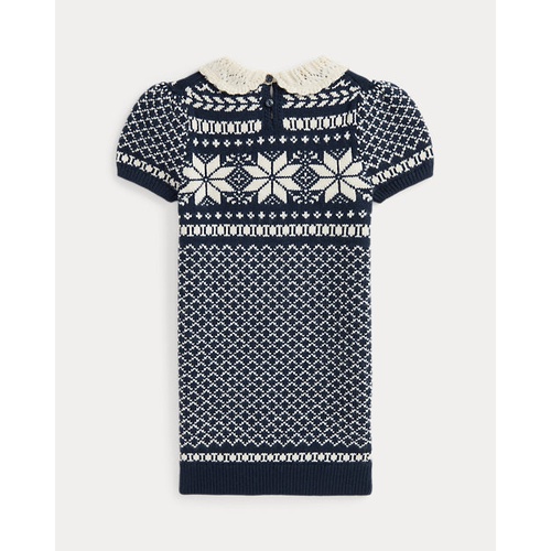 폴로 랄프로렌 Snowflake Wool-Cotton Sweater Dress