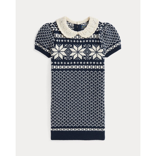 폴로 랄프로렌 Snowflake Wool-Cotton Sweater Dress