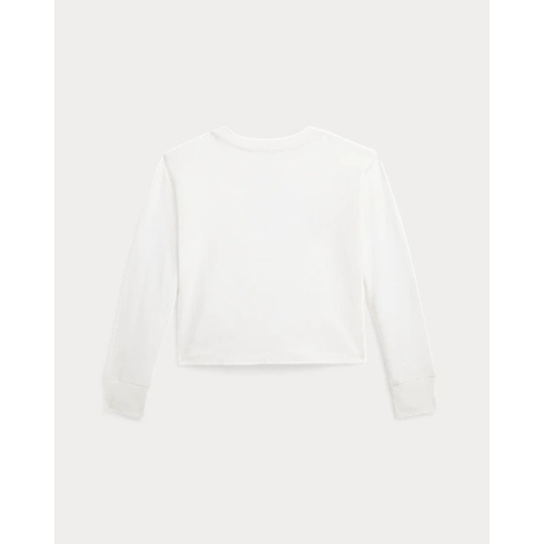 폴로 랄프로렌 Logo Cotton Boxy Long-Sleeve Tee