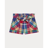 Cotton Madras Pull-On Short