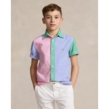 Gingham Oxford Short-Sleeve Fun Shirt