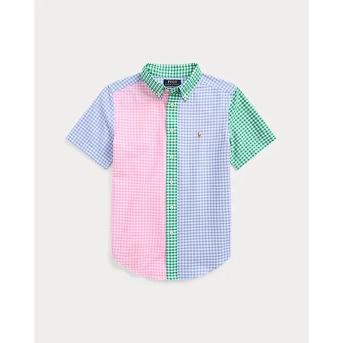 폴로 랄프로렌 Gingham Oxford Short-Sleeve Fun Shirt