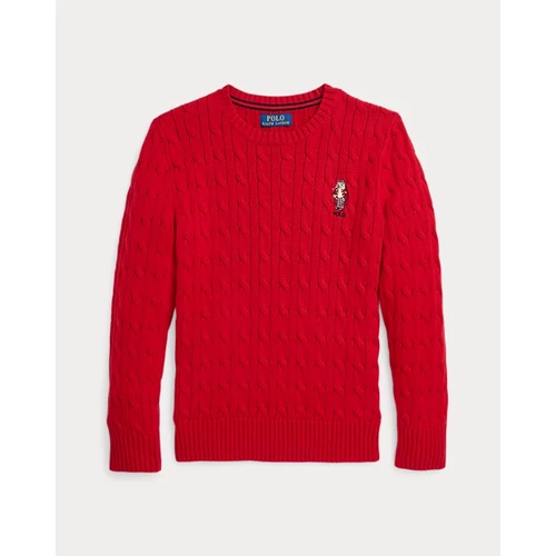 폴로 랄프로렌 Polo Bear Cable-Knit Cotton Sweater