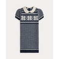 Snowflake Wool-Cotton Sweater Dress