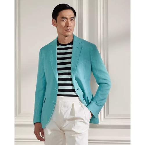 폴로 랄프로렌 Hadley Hand-Tailored Silk-Linen Jacket