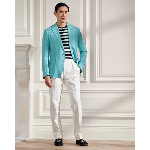 폴로 랄프로렌 Hadley Hand-Tailored Silk-Linen Jacket