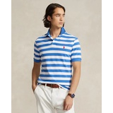 Classic Fit Striped Mesh Polo Shirt