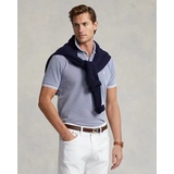 Custom Slim Fit Stretch Mesh Polo Shirt