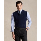 Cable-Knit Wool-Cashmere Sweater Vest