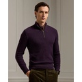 Cashmere Birdseye Quarter-Zip Sweater