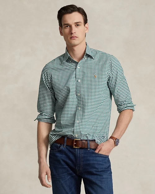 Classic Fit Gingham Oxford Shirt