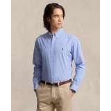 Slim Fit Checked Stretch Poplin Shirt