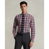 Classic Fit Plaid Stretch Poplin Shirt