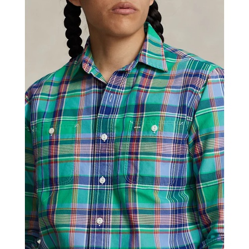 폴로 랄프로렌 Classic Fit Plaid Oxford Workshirt