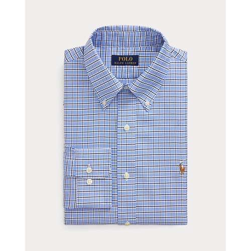 폴로 랄프로렌 Custom Fit Plaid Pinpoint Oxford Shirt